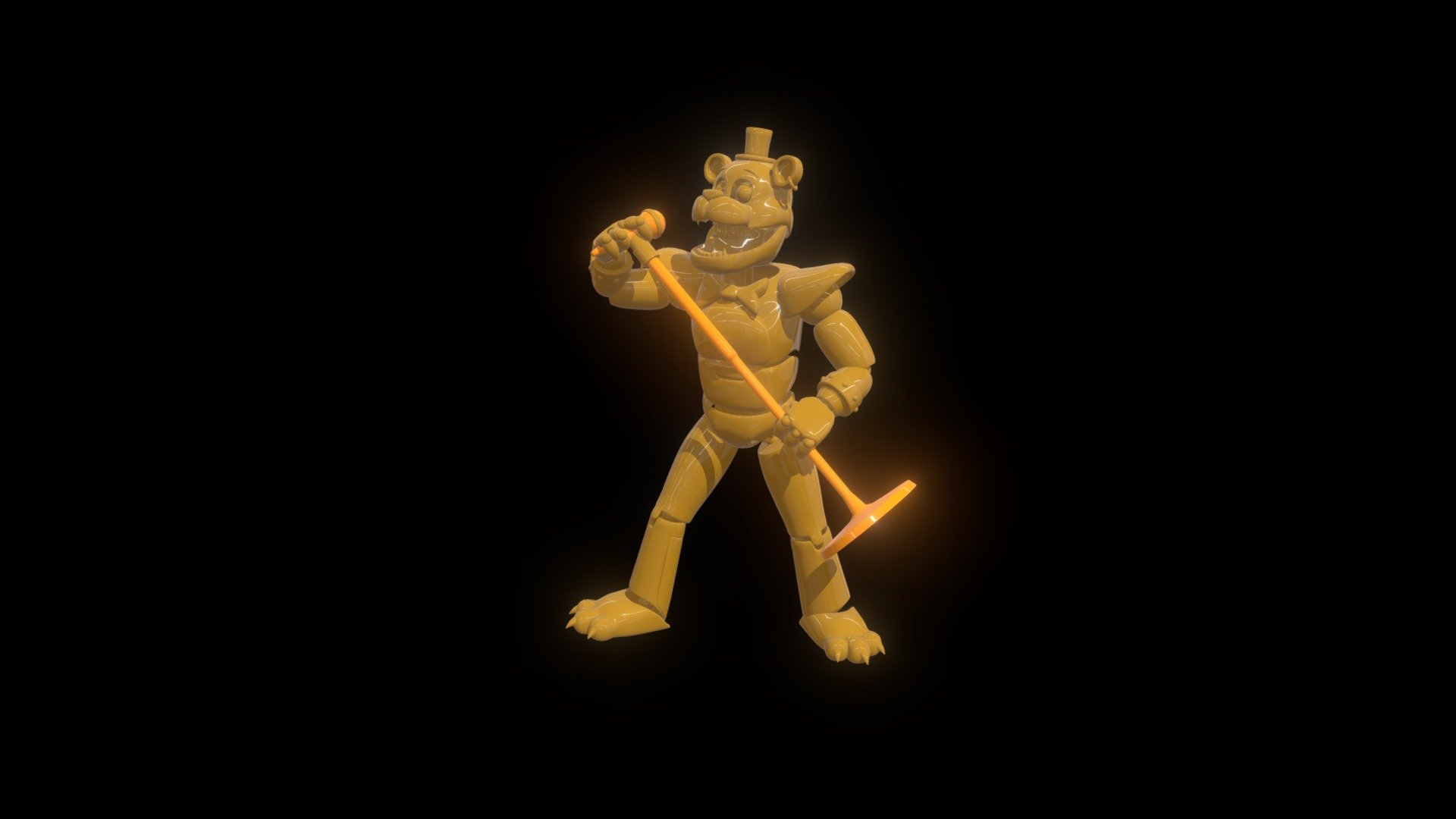 golden glamrock freddy statue v2o Télécharger libre 3d modèle sprngtrp727 d0bdc83 3D print model - Mito3D