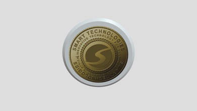 ouro coin3d - modelo 3d crown88 27a0374 exemplo de smart moedas 3d print model - Mito3D