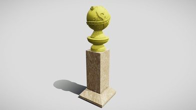 golden globe, acquistare royalty-free modello 3d squir3d 789c9d2 alta dettagliata del creato squir squadra - 3d print model - Mito3D