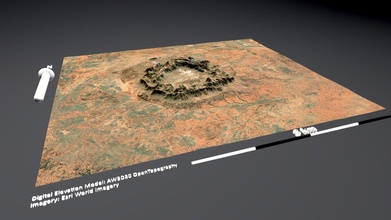 gosses bluff impact crater australia - download free 3d model sara carena saracarena1 4d64da3 3d print model - Mito3D