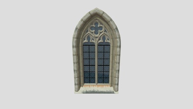 gothic window - 3d model mg53 65550ba 3d print model - Mito3D