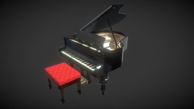 großartig Klavier 3d Modell matt Caddie mattcaddie bb6918e 3d print model - Mito3D