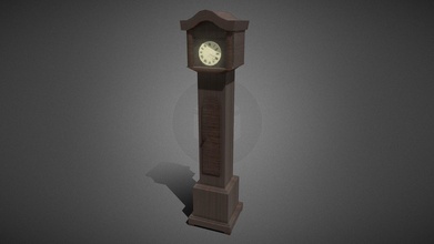 grandfather clock - download free 3d model h8pitts 7f95df5 wooden 3d print model - Mito3D