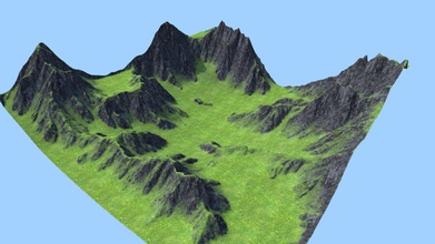 grass cliff mountain valley - buy royalty free 3d model alexantropov1986 230096d 3d print model - Mito3D