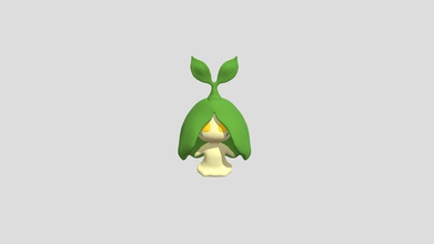 grass type starter pokemon seedle - download free 3d model woons89 aeb9188 3d print model - Mito3D