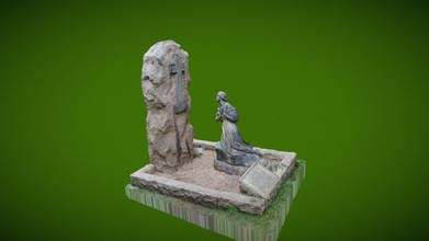 tomba statua llandaff Cattedrale Galles Scarica gratuito 3d modello visione Fontana visionfountain d21e397 3d print model - Mito3D