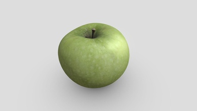 green apple game ready - buy royalty free 3d model pbr studio pbrgameready a5b3b54 3d print model - Mito3D
