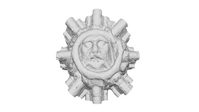 green man boss c1340 print-ready - buy royalty free 3d model rochester cathedral rochestercathedral 83a62ac 3d print model - Mito3D