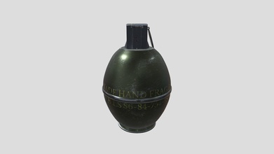 Grenade 3d modelo justwhyjay 7a1801f 3d print model - Mito3D