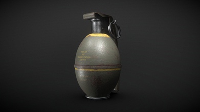 grenade - download free 3d model harshkompally 0ff4821 3d print model - Mito3D