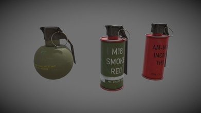 grenades - buy royalty free 3d model cameronmt eee3616 3d print model - Mito3D