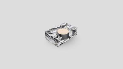 graines blanc marbre bougie titulaire soutien Télécharger libre 3d modèle alimo lu granit alimoglu dccad35 3d print model - Mito3D