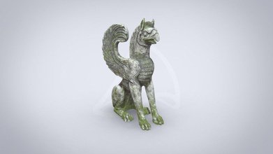 griffon escultura - comprar libre de derechos autor del modelo 3d shu digital 11f5cf1 reinterpretación leonado una criatura legendaria que varias culturas antiguas hechas modelado 3d print model - Mito3D