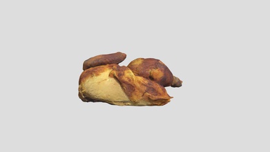 grilled chicken - buy royalty free 3d model 3polies 58771ef scene information scanned asset using photogrammetry materials unwrapped due scanning process bottom side might not textured textures diffuse 8192 x specular normal 3d print model - Mito3D