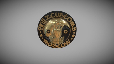 grillz customs moscow logo - download free 3d model skaliarius a7fa171 3d print model - Mito3D