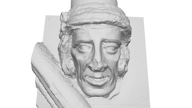 grimacing serf corbel c1240 3d printing - buy royalty free model rochester cathedral rcrg 23217ce 3d print model - Mito3D