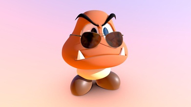 groovy goomba - download free 3d model iloveyourface e96ea8d 3d print model - Mito3D