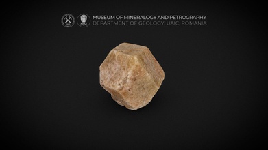 Grossular Granat rhomb dodecahedron Kristall 3d Modell Museum Mineralogie Petrographie uaic mineralogypetrographymuseum 90bc7ac 3d print model - Mito3D
