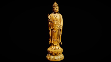 guanyin statue - buy royalty free 3d model keesung du 42f12a1 ancient exquisite workmanship available formats obj stl version decimated original after 3dscanning polys 1889k verts 944k which very suitable printing 3d print model - Mito3D