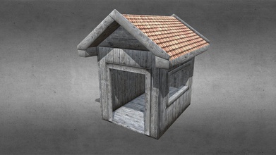 guardhouse - download free 3d model thunder thunderpwn acbb450 little your military camp could probably used something else also pretty low poly always even comercialenjoy if you can use 3d print model - Mito3D