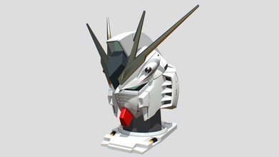 Gundam Kopf 3d Modell fcgplace c1f6480 3d print model - Mito3D