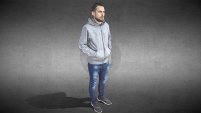 guy hoodie jumper - download free 3d model timebusters 07832cd 3d print model - Mito3D