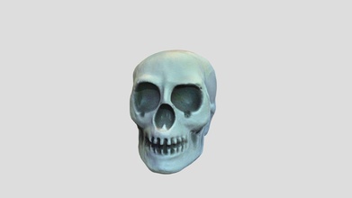 halloween skull decoration - download free 3d model andrew sink andrewsink b125f8b 3d print model - Mito3D