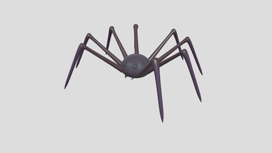 halloween toon spider - buy royalty free 3d model edplus de788a7 subdivision level 1 mirrored textures 1024 x multiple dark colors texture materials 2 body eyes rigged formats stl obj fbx dae origin located bottom-center polygons 11968 vertices 6002 hope you enjoy 3d print model - Mito3D