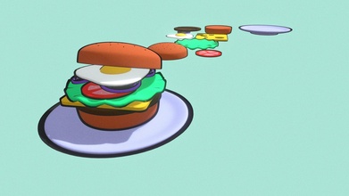 hamburger toon shader free downloadable - download 3d model m1ch3lang3lo berkankirmitt 166d44c 3d print model - Mito3D