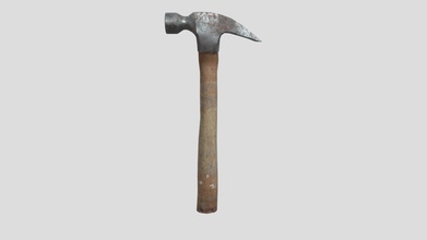hammer worn - lopoly lowpoly game ready download free 3d model sparkykun royzhang 113a47f 3d print model - Mito3D