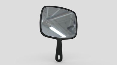 hand mirror 6 - buy royalty free 3d model plaggy a6147c0 3d print model - Mito3D