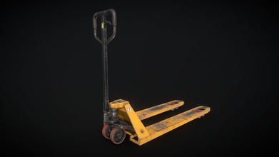 hand pallet truck - low poly buy royalty free 3d model mswoodvine 7c3a429 used clean textures included real-world scale centered unwrapuvw unit measurement centimeters polys 2238 4296 tris pbr materials 4k albedo normals metalness roughness ao all branding labels custom made formats incuded max blend obj fbx 3ds has every part fully modeled ready animate if needed not animated rigged other available upon request can any game film personal project etc you may resell redistribute content 3d print model - Mito3D
