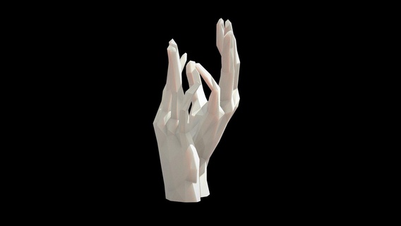 hand sculpture - poly buy royalty free 3d model xaeon sculpt modern sculpted stand printing artwork palm arm hold holder touch arms hands decor print elegant printable palms stroke chiseled art lowpoly decoration caress 3d print model - Mito3D