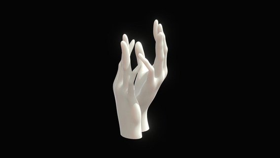 hand sculpture - smooth buy royalty free 3d model xaeon sculpt sculpted stand palm arm hold holder touch arms hands figurine handling stands print artistic printable holding stroke chiseled caress 3d print model - Mito3D