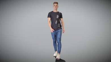 handsome young man walking 142 - buy royalty free 3d model deep3dstudio deep3dstudio 83ef547 true human size detailed model handsome young man caucasian appearance dressed casual style model captured casual pose perfectly matching variety architectural visualization background character product visualization eg advert banners professional products devices presentations etc product ready immediate use architectural visualisations further render detailed sculpting zbrush technical characteristics digital double scan model decimated model 100k triangles sufficiently clean pbr textures 8k diffuse normal specular maps non-overlapping uv map download package includes cinema 4d project file redshift shader well obj fbx files which applicable 3ds max maya unreal engine unity blender etc all textures you may find tex folder included into main archive more scans released every week 3d everything - handsome young man walking 142 - buy royalty free 3d model deep3dstudio deep3dstudio 83ef547