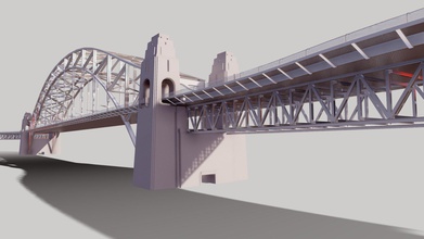 harbour bridge - kaufen royalty free 3d Modell giimann 574a811 bridge-3d-Modell Hafen Brücke- 3d print model - Mito3D