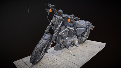 Harley Davidson Douane bicyclette photogrammétrie analyse acheter royalties libre 3d modèle miguel bandera miguelbandera 537330e 3d print model - Mito3D