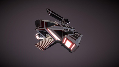 hat-390 hover armored transport modules - download free 3d model mrowa d6997e6 my game lords power low-poly color palettes no animation moving doors includes folder 5 module armor shield generator weapons slot artillery weapon anti-air all models compatible style size ready use 3d print model - Mito3D