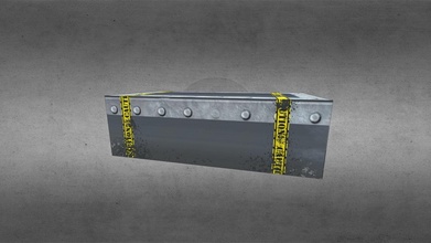 hazardous metal box - 3d model jlinnie a51c153 3d print model - Mito3D