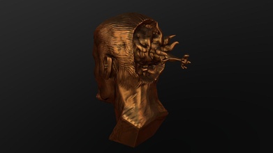 head sketch 004 generic guy - bronze 3d model chaitanya krishnan chaitanyak 28a89dc 3d print model - Mito3D