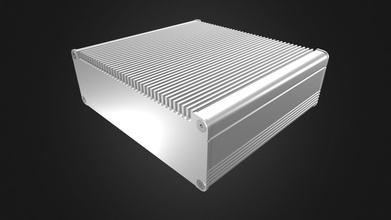 dissipateur chaleur aluminium enceinte exh argent 3d modèle takachitec5 023eb19 3d print model - Mito3D