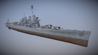 helena - download free 3d model thomasbeerens c8b9f15 uss cl-50 st louis class subclass brooklyn-class light cruiser united states navy during world war 2 she saw action attack pearl harbor guadalcanal campaign battle kula gulf sunk 6th july 1943 found paul allen&rsquo s rv petrel march 24 2018 resting floor off coast solomon islands 3d print model - Mito3D