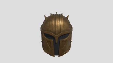 helmet-- armorer-the mandalorian-star wars - buy royalty free 3d model lidong7596 c1a7611 3d print model - Mito3D