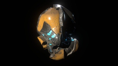 casco test - modello 3d wshumway c289475 molto ruvida di flusso lavoro zbrush sostanza pittore sketchfab seguito glenn patterson&rsquo s, processo usato la sua greeble pack generare rapidamente i dettagli superficie davvero non si è certi testa calzata del 3d print model - Mito3D