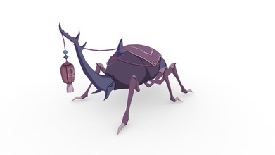 hercules beetle - buy royalty-free modello 3d llllline aab81c5 low poly 3d print model - Mito3D
