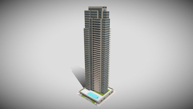 hi rise apartment building - download free 3d model aitortilla01 f8c0a55 released cities skylines https steamcommunitycom sharedfiles filedetails id 2072401066 3d print model - Mito3D