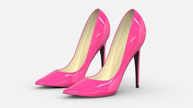 Alto calcanhares Comprar realeza livre 3d modelo rosado rossty3d 58e3727 estilo sexy moda sapatos chuteiras mulher vestem high heels menina Projeto roupas 3d print model - Mito3D
