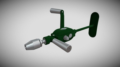 high poly animated hand drill - download free 3d model kvarkoff e8695a5 3d print model - Mito3D