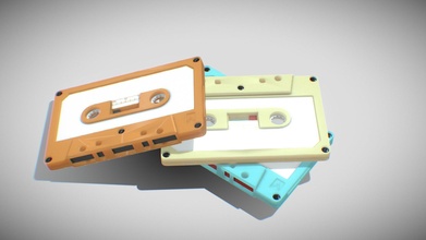 high poly cassette tapes - 3d model gamedev nick gamedevnick 64554e0 3d print model - Mito3D