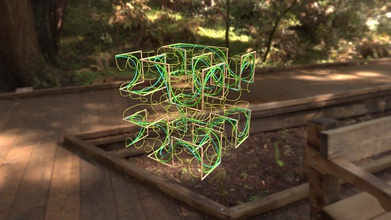 hilbert spline vines - 3d model dansmath e998ba0 curve goes through space turning 90 each step trying fill up big cube there many levels b zier curves looked so here few they look like growing cubical lattice drawn mathematica exported into correct format 3d print model - Mito3D